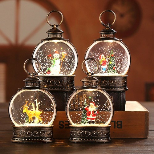 Christmas light snow globe - christmas,