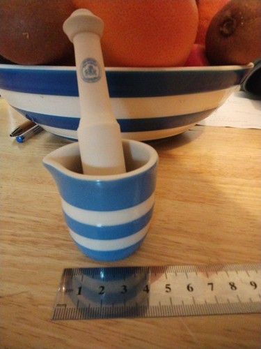 Green cornishware small - g,