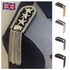 1 pc Brooch Tassel Chain Shoulder Board Epaulet Five Star Epaulette Cosplay