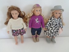 lori dolls x 3 battat 6 inch