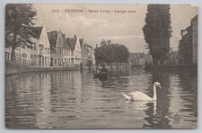 Postcard Bruges Quai Long