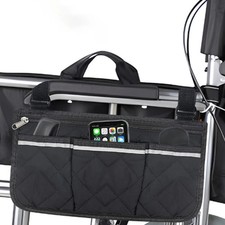 Wheelchair side bag armrest - side,