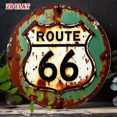 Route vintage rusty - route, metal