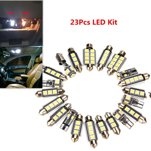 23pc led white bulb - led, car