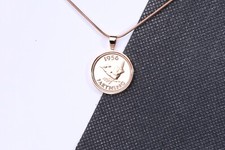Farthing Coin Pendant - Choose the Metal Colour - Choose The Year- Birthday Gift