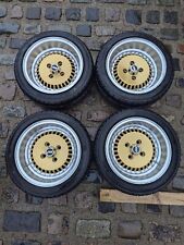 4 x JBM Gold classic car alloys with  YOKOHAMA A539 175/50R13