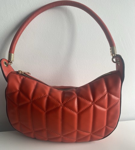 Orange handbag shoulder - handbag, bag