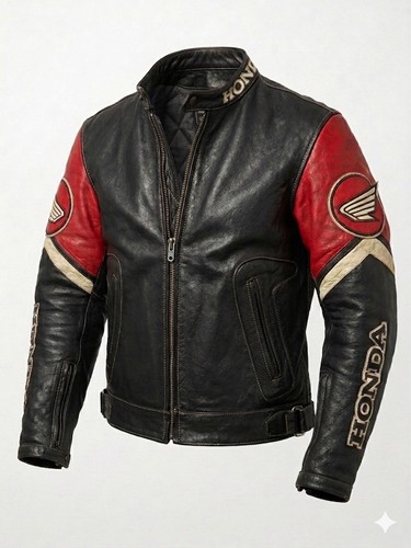 Vintage honda leather jacket - vintage,