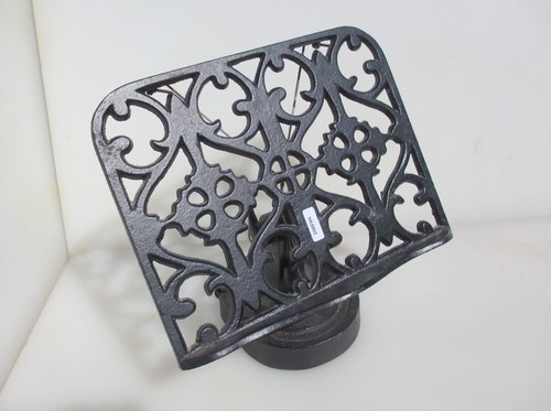 Cook book stand rustic cast - cook,