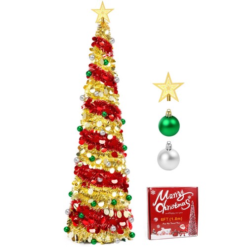 6ft pop christmas tree with - 6ft,