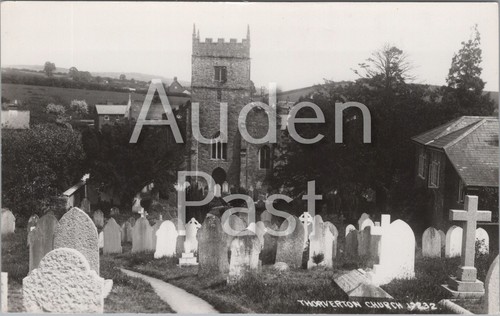 Thorverton church rppc - thorverton,