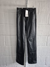 Zara black faux leather vegan - zara,