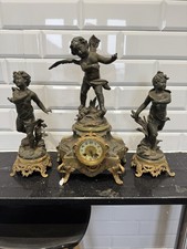 French 3 Piece Mantle Clock