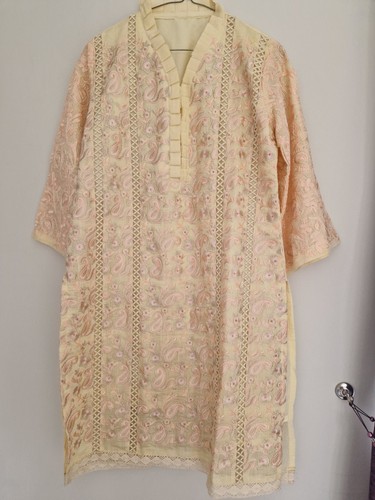 Pink cream kameez kurta - cream,