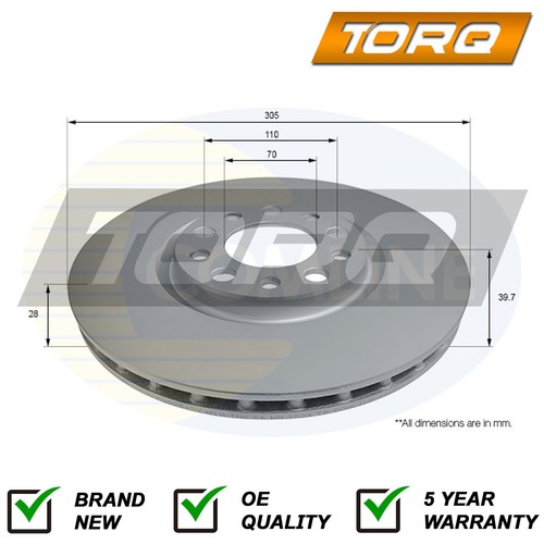 Brake disc front torq - front, fits