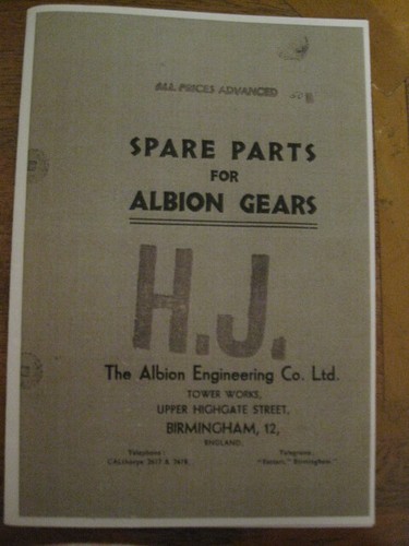 Albion gearbox illustrated - albion,