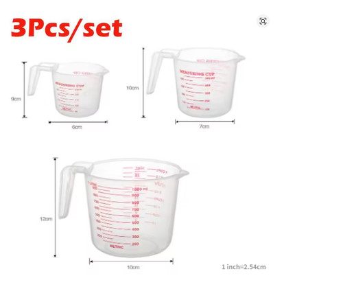 250 500 1000ml - set, 3