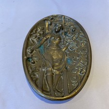 Antique Solid Brass Woman Nude