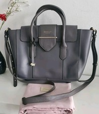 Radley Leather Tote Shoulder Bag Grey Large 'Palace Street'