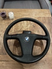 BMW E30 Early Sport Steering Wheel Original Half Leather 385mm 323 mtech 1154077