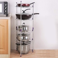 5-Tier Round Pot Pan Rack