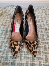 Dune Leopard Print Ladies Heels Size 41 Brand New