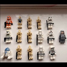 LEGO Star Wars Army Lot Clones Droids Stormtroopers R2-D2 Imperial Officer 16pcs