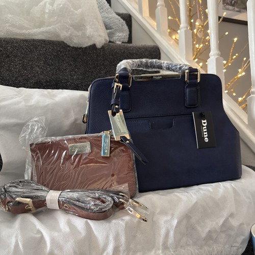 Dune london navy brown gold - london,