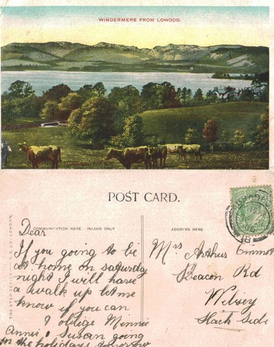 Vintage postcard windermere - vintage,