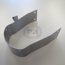 NORTON  FRONT MUDGUARD BRIDGE (W/ CABLE CLIP) PAINTED SILVER