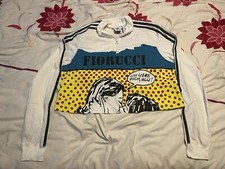 Adidas x Fiorucci I Love You Ulli! Comic Pop Art 1/4 Zip Crop Jacket - Size 12