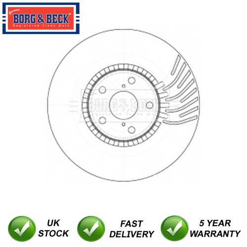 Brake disc front left borg - 1x,