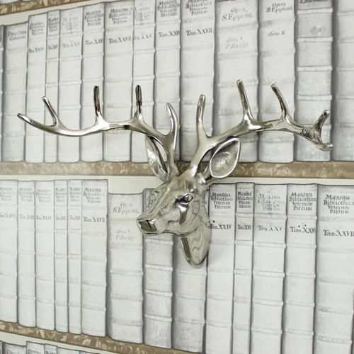 Silver metal wall hanging - silver,