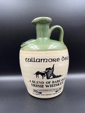 Vtg Tullamore Dew Uisge Baugh Blended Irish Whiskey Jar Jug Decanter Empty