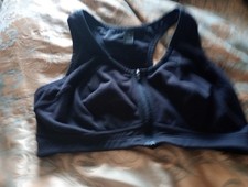 38DD BLK TU Sports bra. Zip