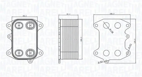Engine oil cooler - , 350300003300