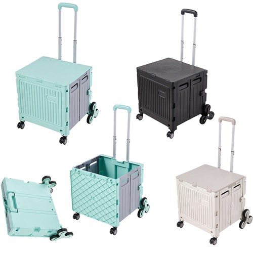 55l folding shopping trolley - shopping,