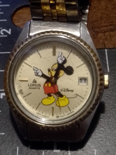 Vintage lorus quartz mickey - lorus,
