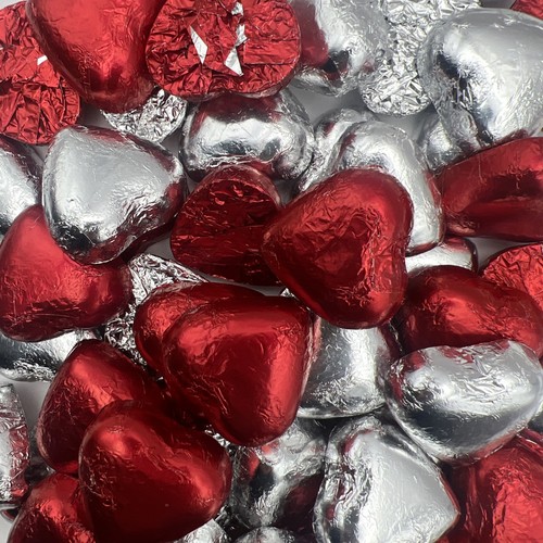 Milk chocolate red silver - milk,