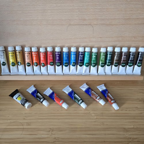 Lot acrylic paint - acrylic,