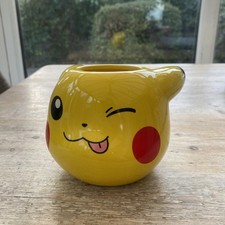 Pokemon Winking Pikachu 3D Novelty Mug 2023 Nintendo Tea Coffee 