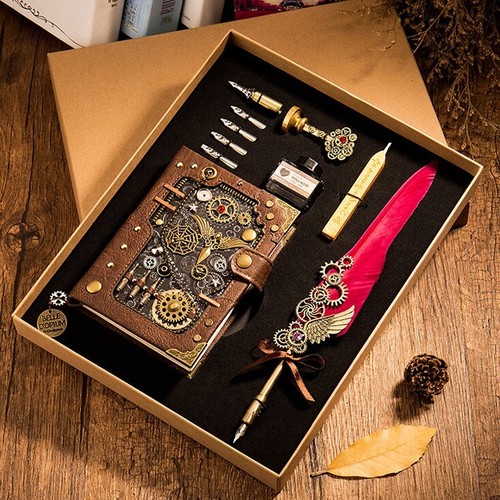 Handmade steampunk notebook - handmade,