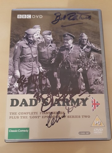 Dads army signed dvd insert - dads,