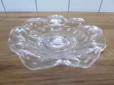 Vintage Clear Glass Footed