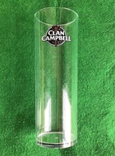 Unusual CLAN CAMPBELL Tube Perspex / Acrylic Tube Whisky Tumbler. France.
