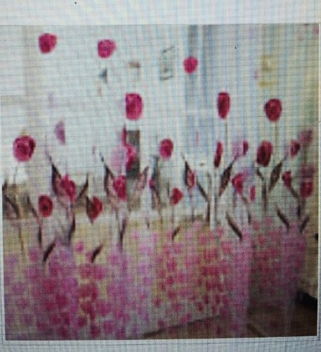 Beautiful white voile net - white,