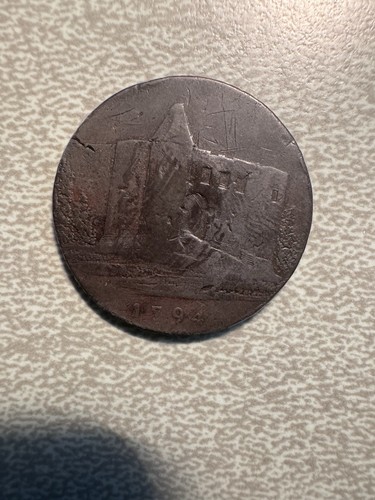 1794 essex colcester halfpenny - 1794,