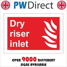 SIGN Dry Riser Inlet Pipe