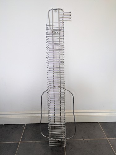 Vintage silver metal guitar - metal,