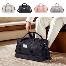 Large Women Travel Holdall Luggage Bag Sport Gym Duffle Overnight Bag Waterproof